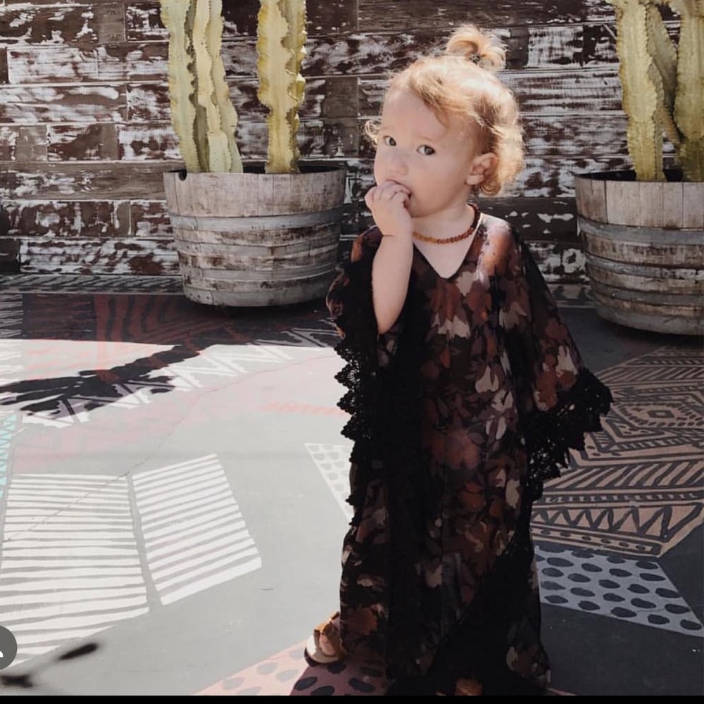 Little baberham kimono dress or swimsuit coverup